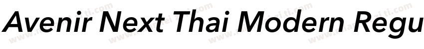 Avenir Next Thai Modern Regular字体转换